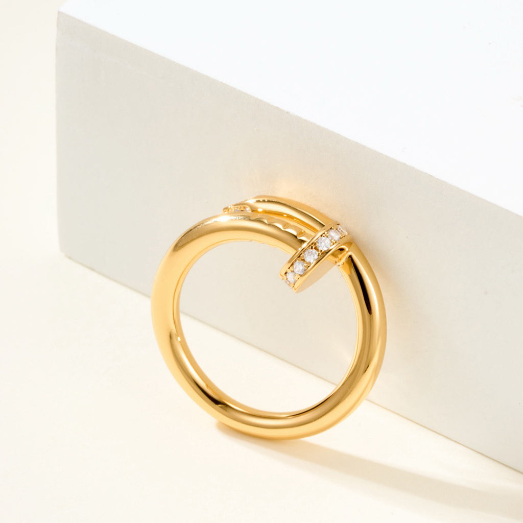 [Triumph Jewelry]JUSTE RING 2.6MM HALF DIAMOND