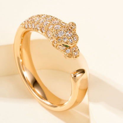 [Triumph Jewelry]PANTHERE HALF DIAMOND SMALL RING