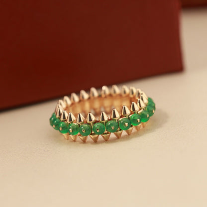 [Triumph Jewelry]CLASH 7.9MM AGATE CHALCEDONY RING