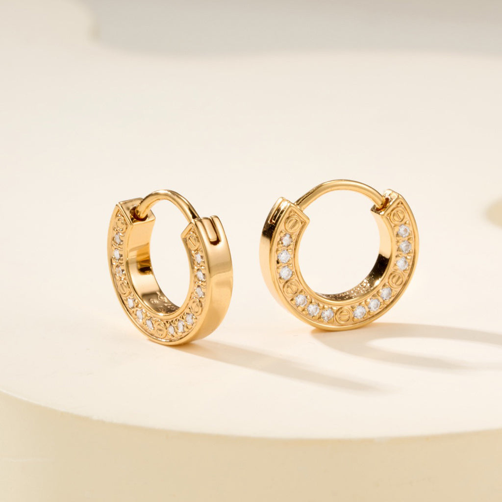 [Triumph Jewelry]LOVE DIAMOND EARRINGS