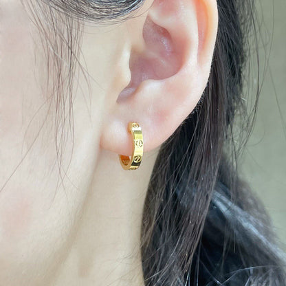 [Triumph Jewelry]LOVE EARRINGS 2.65 MM NO DIAMOND SMALL