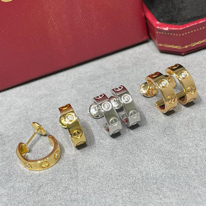 [Triumph Jewelry]LOVE EARRINGS 5.7MM 2 DIAMONDS