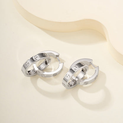 [Triumph Jewelry]LOVE 3.3MM DANGLE EARRINGS
