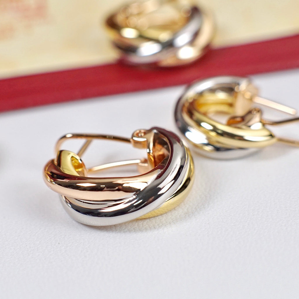 [Triumph Jewelry]TRINITY ON DIAMOND CLASSIC EARRINGS
