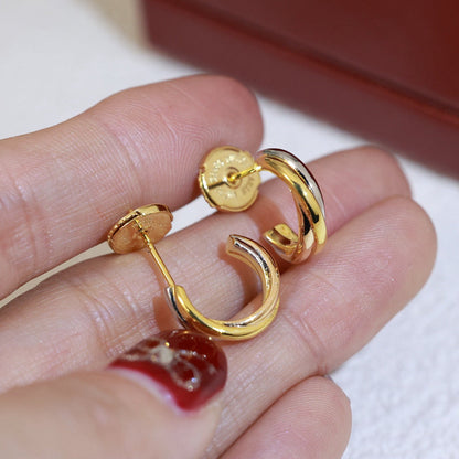 [Triumph Jewelry]TRINITY ON DIAMOND MINI EARRINGS