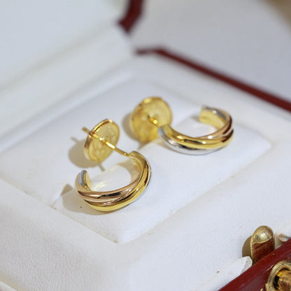 [Triumph Jewelry]TRINITY ON DIAMOND MINI EARRINGS
