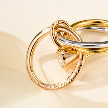[Triumph Jewelry]TRINITY ON DIAMOND  EARRINGS