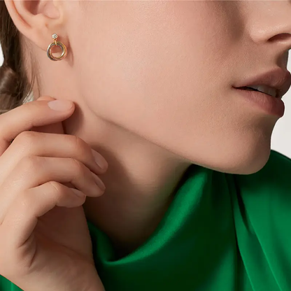 [Triumph Jewelry]TRINITY ON DIAMOND  EARRINGS