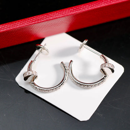 [Triumph Jewelry]JUSTE FULL DIAMOND SMALL EARRINGS