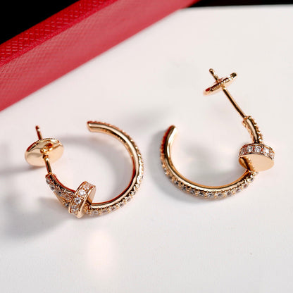 [Triumph Jewelry]JUSTE FULL DIAMOND SMALL EARRINGS
