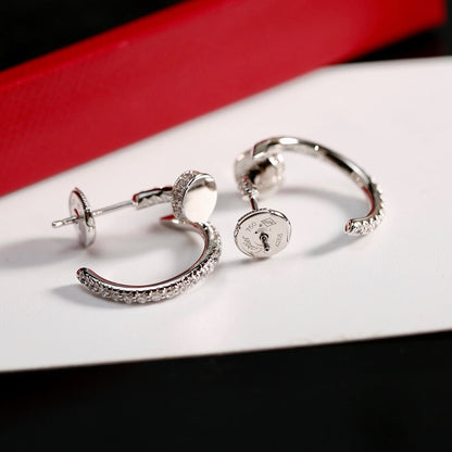 [Triumph Jewelry]JUSTE FULL DIAMOND SMALL EARRINGS