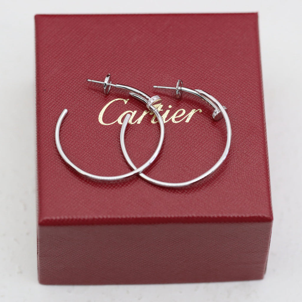 [Triumph Jewelry]JUSTE HALF DIAMOND LARGE EARRINGS