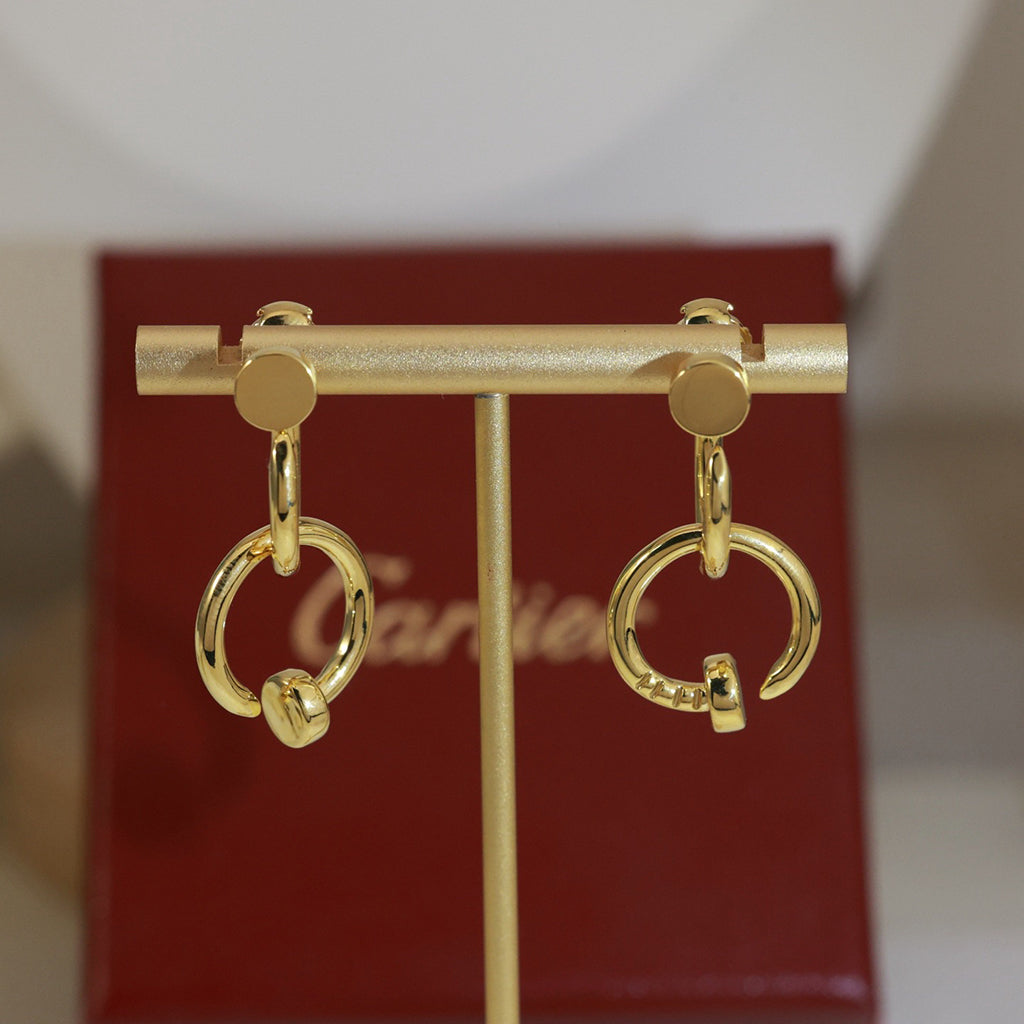 [Triumph Jewelry]JUSTE NO DIAMOND DOUBLE EARRINGS