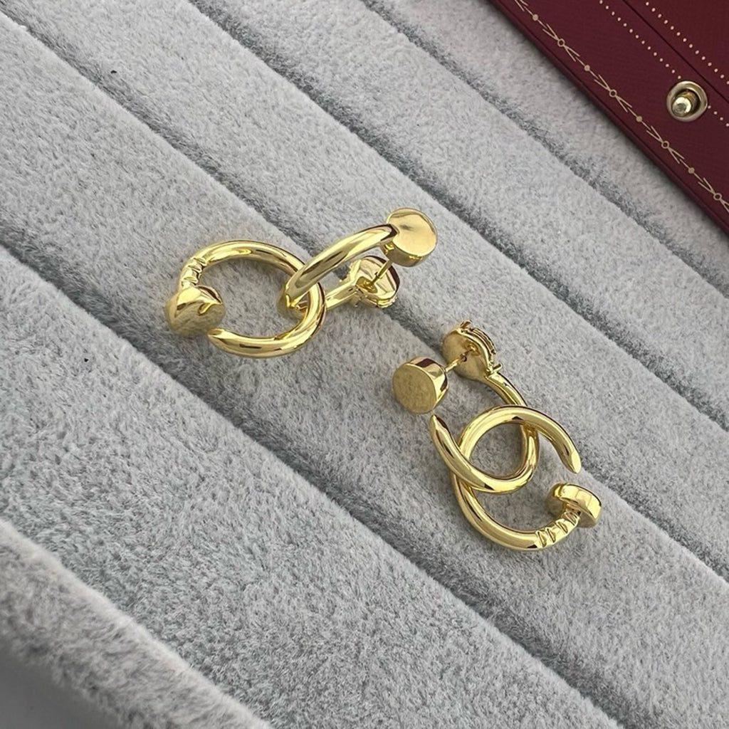 [Triumph Jewelry]JUSTE NO DIAMOND DOUBLE EARRINGS