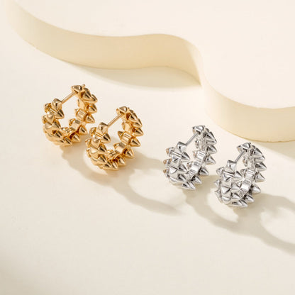 [Triumph Jewelry]CLASH MINI HOOP EARRINGS