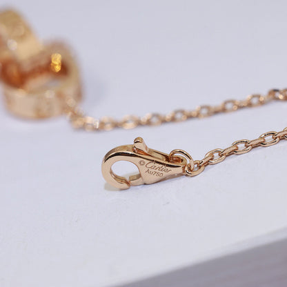 [Triumph Jewelry]LOVE DOUBLE RING NECKLACE