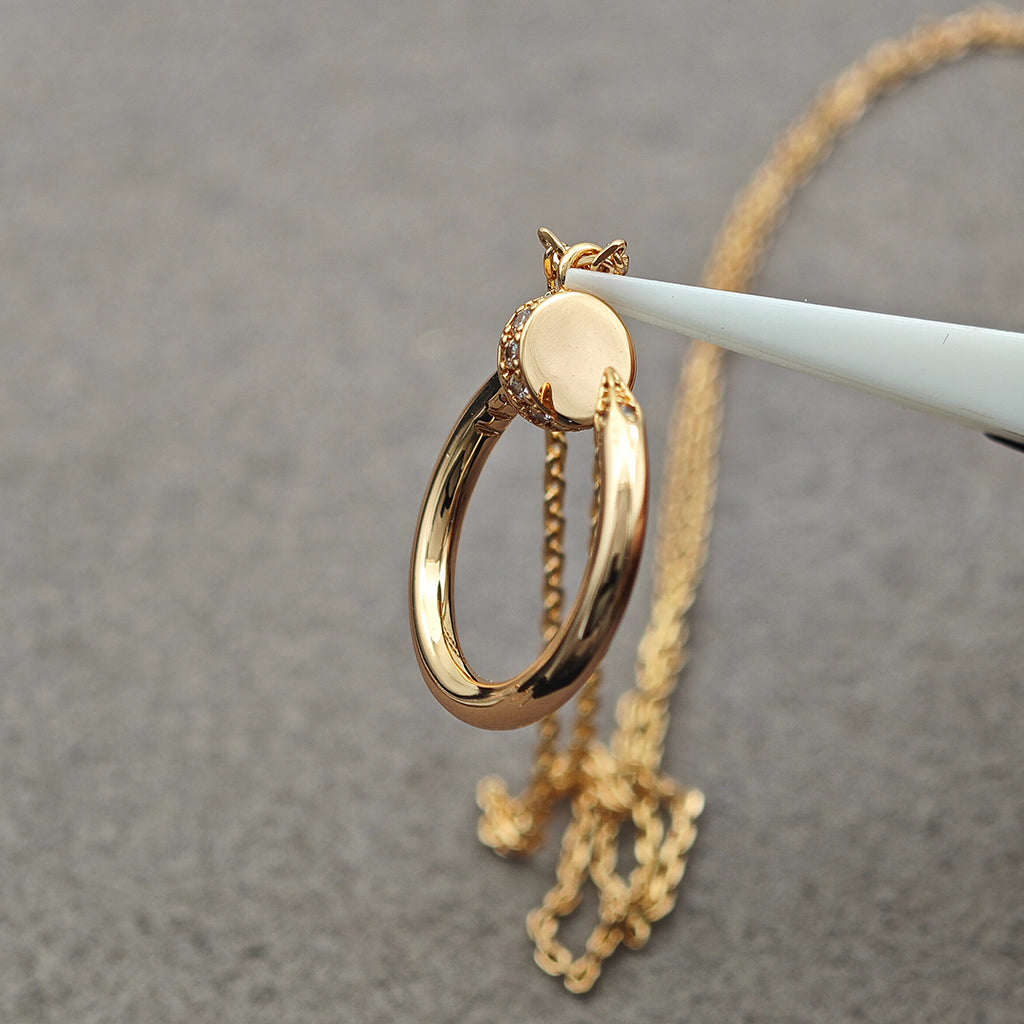[Triumph Jewelry]JUSTE NECKLACE HALF DIAMOND