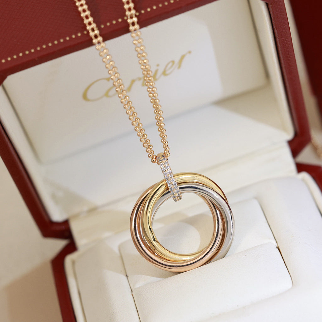 [Triumph Jewelry]TRINITY MEDIUM  DIAMONDS NECKLACE