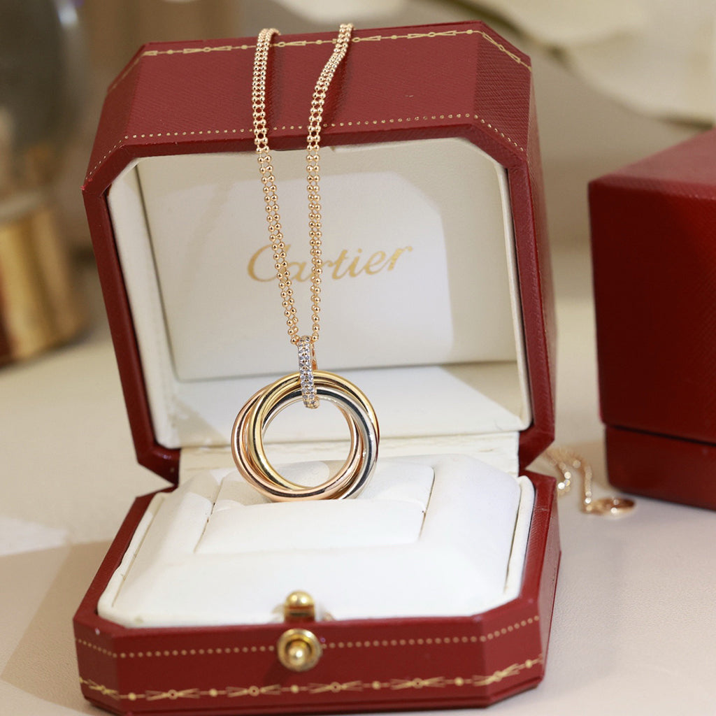 [Triumph Jewelry]TRINITY MEDIUM  DIAMONDS NECKLACE