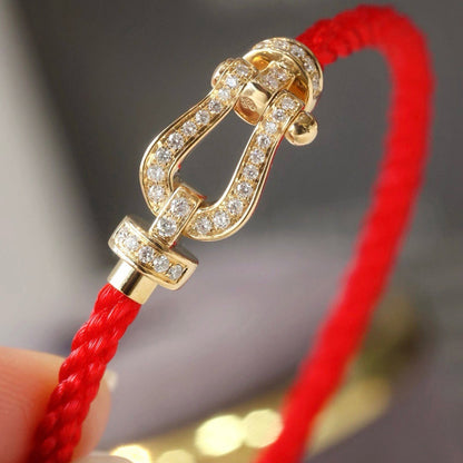 [Triumph Jewelry]FORCE LARGE HORSESHOE FULL DIAMOND BRACELET ROSE GOLD