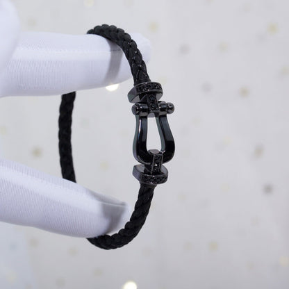[Triumph Jewelry]FORCE LARGE SERIES HORSESHOE BLACK SAMURAI BRACELET