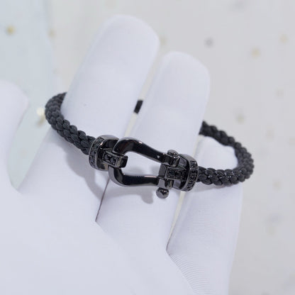 [Triumph Jewelry]FORCE LARGE SERIES HORSESHOE BLACK SAMURAI BRACELET