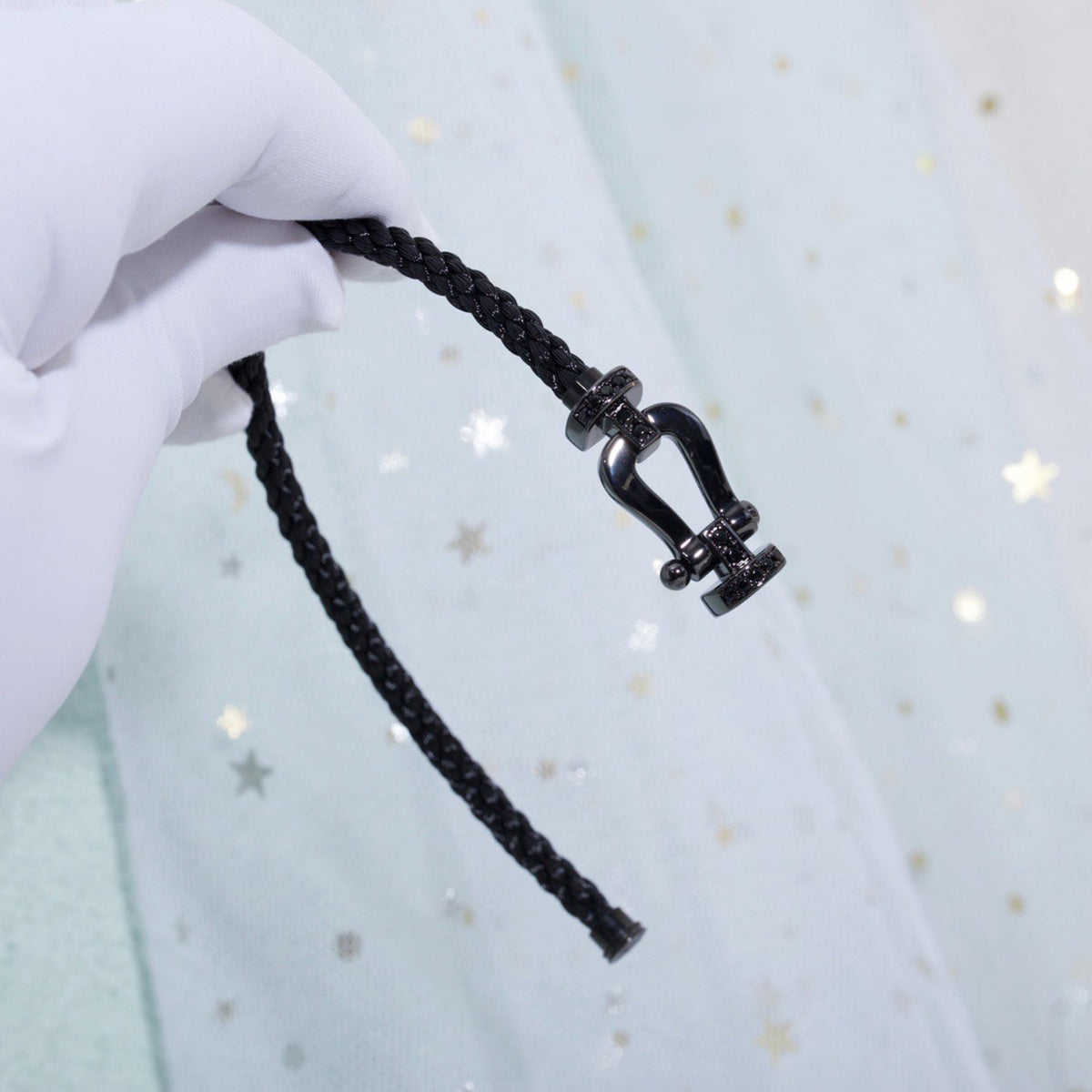[Triumph Jewelry]FORCE LARGE SERIES HORSESHOE BLACK SAMURAI BRACELET