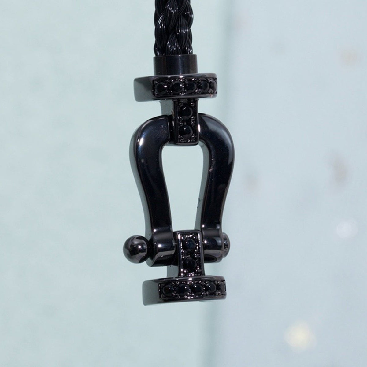 [Triumph Jewelry]FORCE LARGE SERIES HORSESHOE BLACK SAMURAI BRACELET
