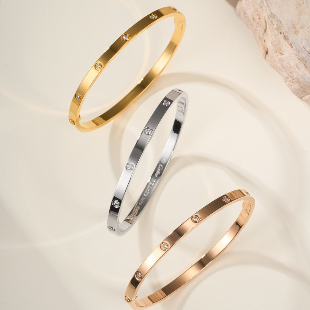 [Triumph Jewelry]LOVE BRACELET 3.65MM 10 DIAMONDS