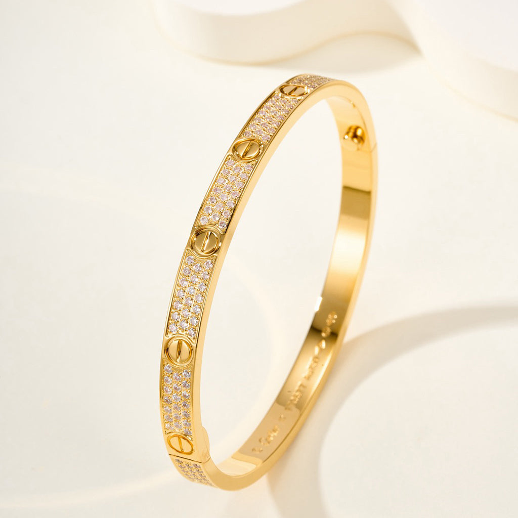 [Triumph Jewelry]LOVE BRACELET 4.8MM DIAMOND-PAVED