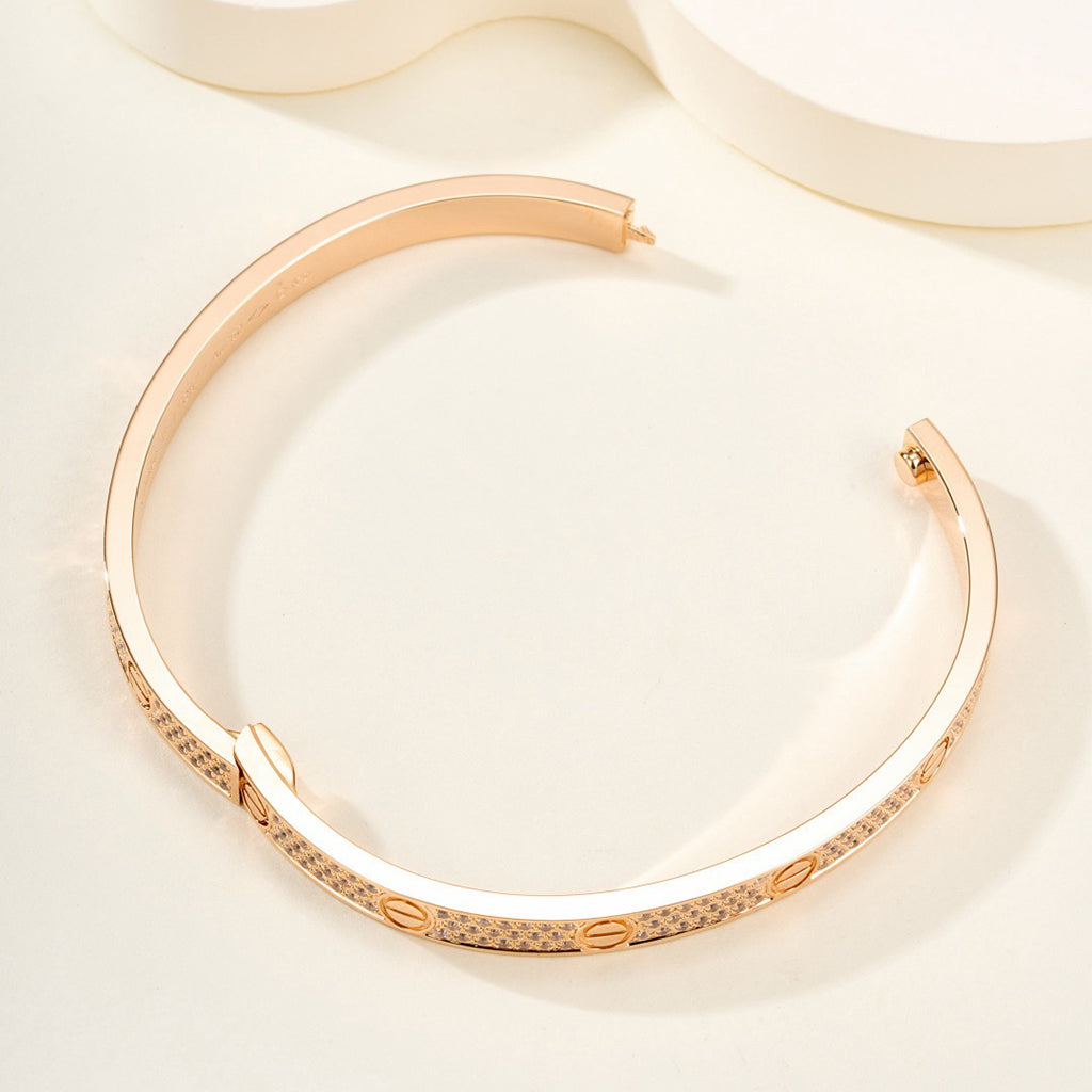 [Triumph Jewelry]LOVE BRACELET 4.8MM DIAMOND-PAVED