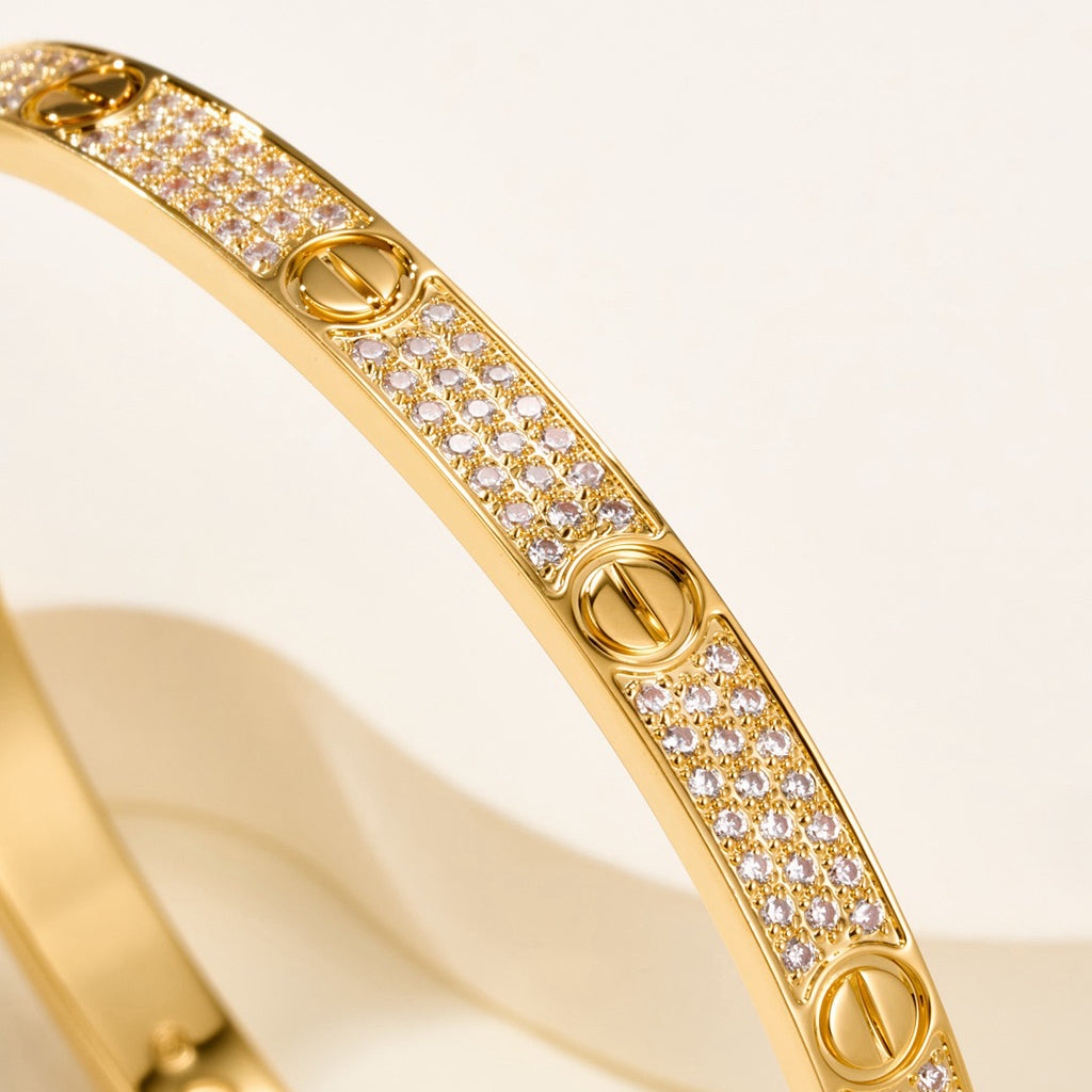 [Triumph Jewelry]LOVE BRACELET 4.8MM DIAMOND-PAVED