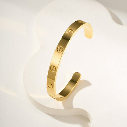 [Triumph Jewelry]LOVE BRACELET 6.1MM OPEN CUFF