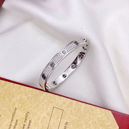 [Triumph Jewelry]LOVE BRACELET 6.1MM DIAMOND-PAVED CERAMIC