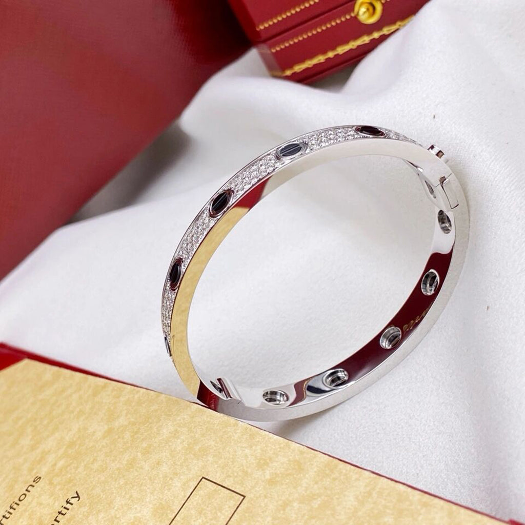 [Triumph Jewelry]LOVE BRACELET 6.1MM DIAMOND-PAVED CERAMIC