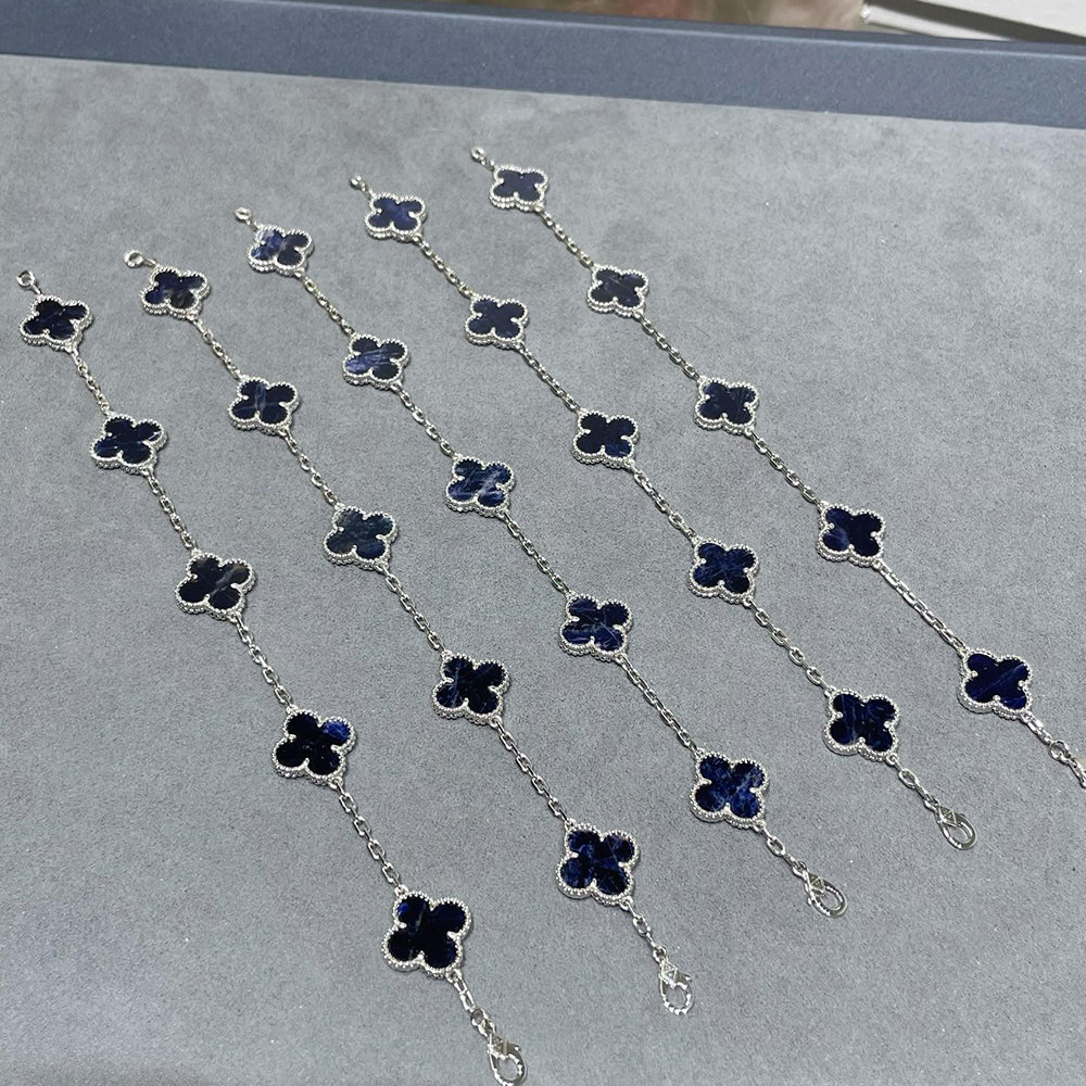[Triumph Jewelry]CLOVER 5 MOTIF PIETERSITE BRACELET COLLECTION