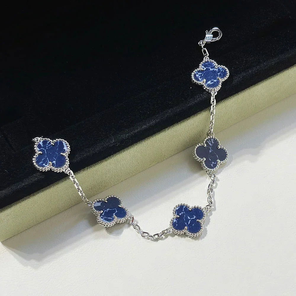 [Triumph Jewelry]CLOVER 5 MOTIF PIETERSITE BRACELET COLLECTION