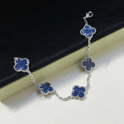 [Triumph Jewelry]CLOVER 5 MOTIF PIETERSITE BRACELET COLLECTION