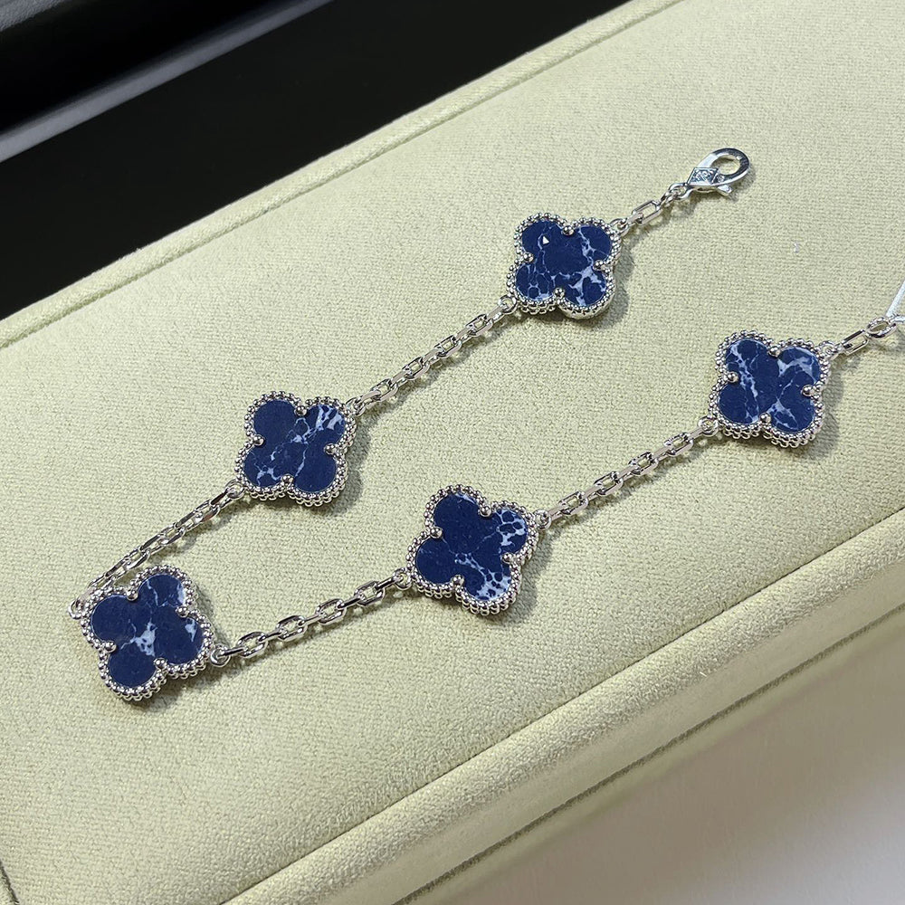 [Triumph Jewelry]CLOVER 5 MOTIF PIETERSITE BRACELET COLLECTION