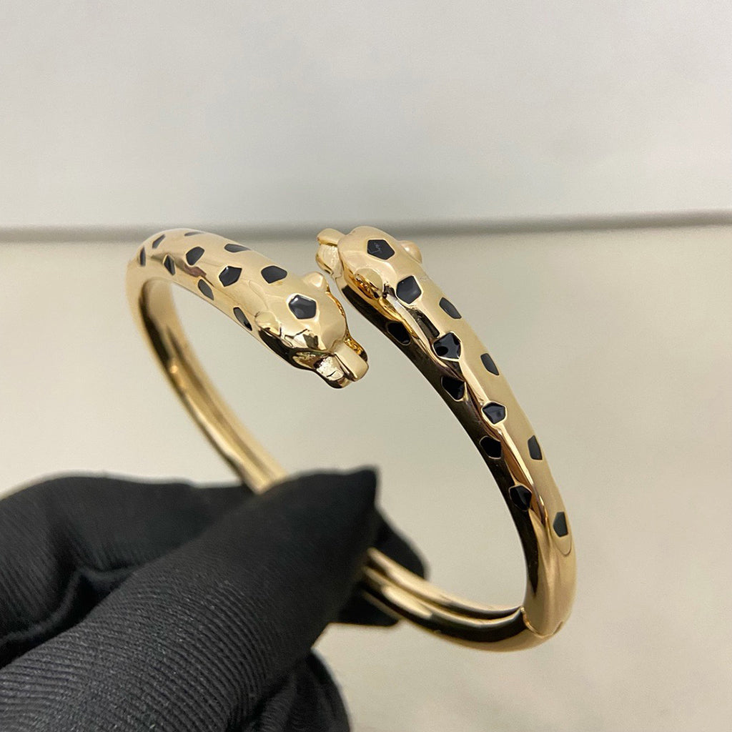 [Triumph Jewelry]PANTHERE DOUBLE HEADED OPEN BRACELET