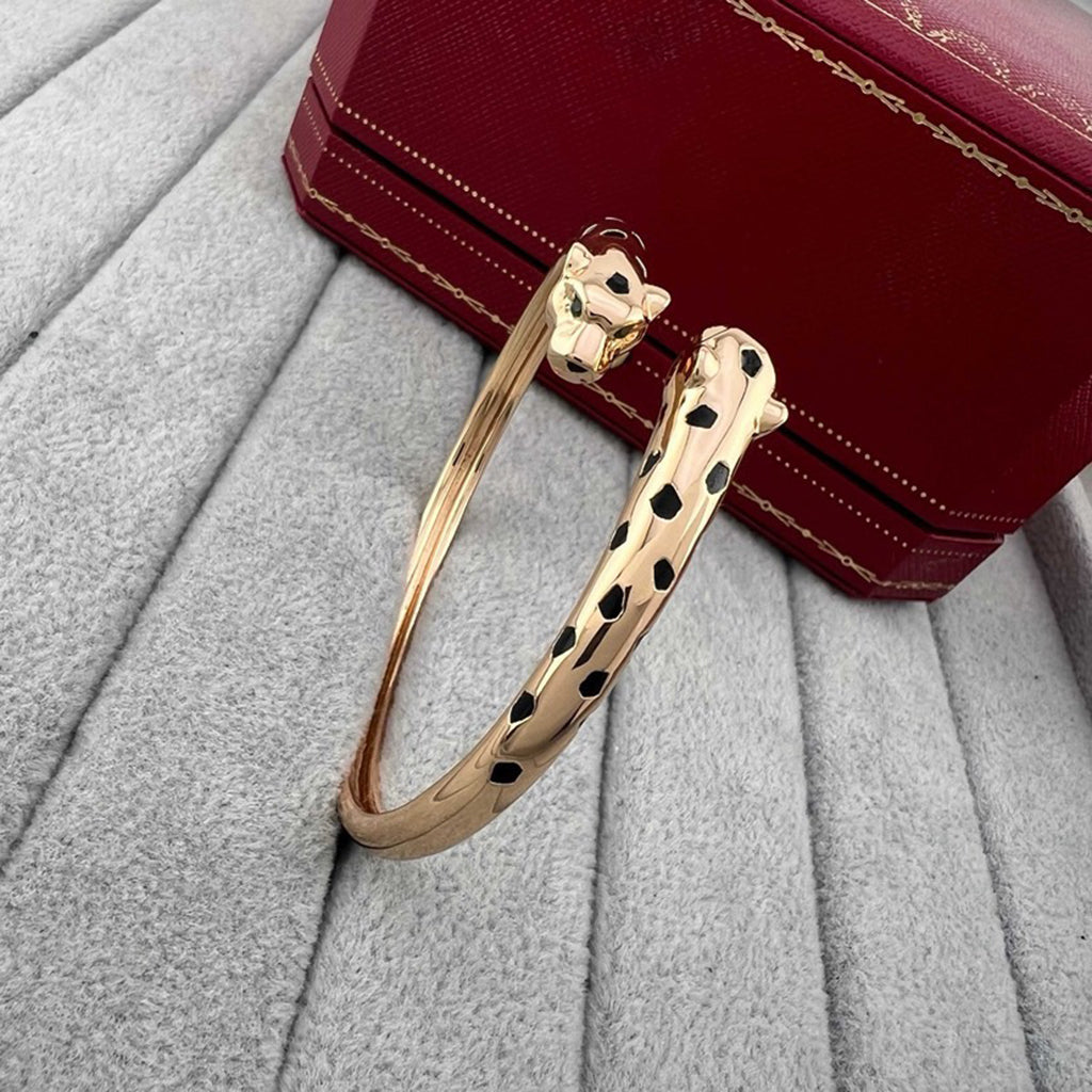 [Triumph Jewelry]PANTHERE DOUBLE HEADED OPEN BRACELET