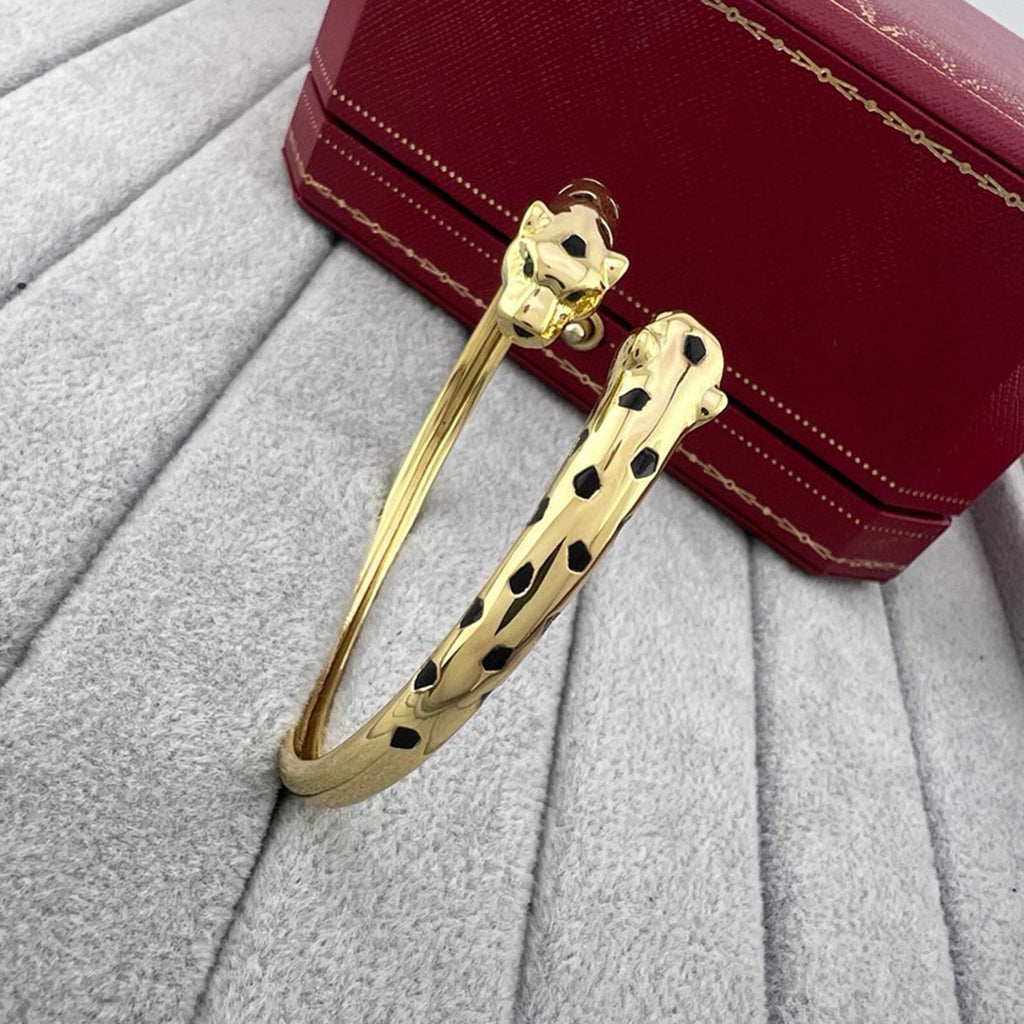 [Triumph Jewelry]PANTHERE DOUBLE HEADED OPEN BRACELET