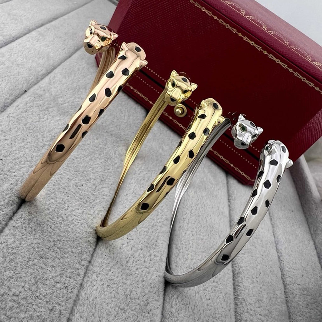 [Triumph Jewelry]PANTHERE DOUBLE HEADED OPEN BRACELET