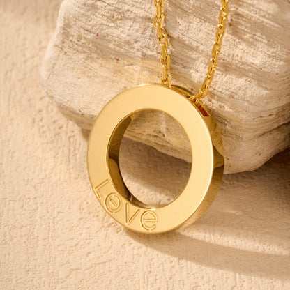 [Triumph Jewelry]LOVE NECKLACE 16MM  FULL DIAMOND