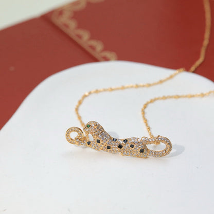 [Triumph Jewelry]PANTHERE PAVED DIAMOND NECKLACE