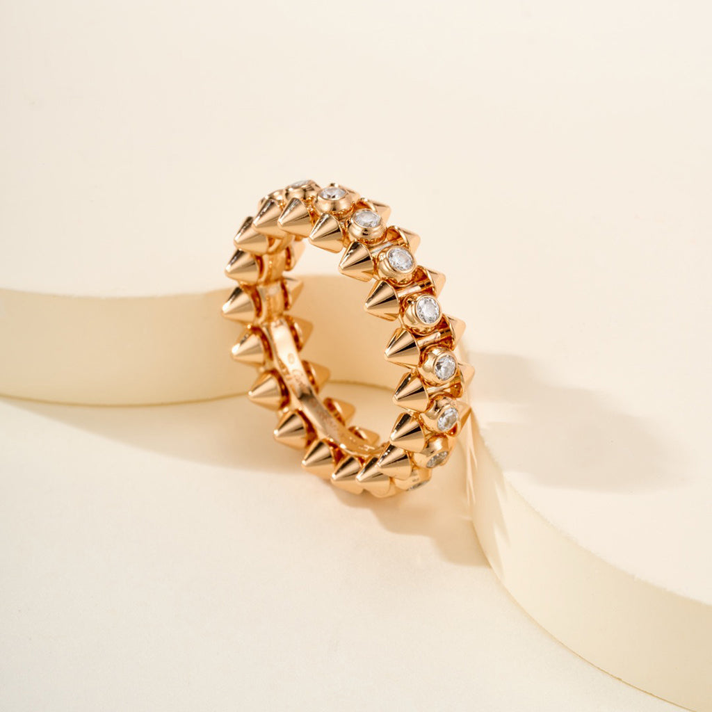 [Triumph Jewelry]CLASH 6.8MM DIAMOND MEDIUM RING