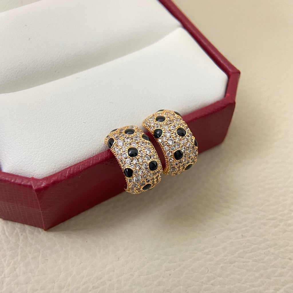 [Triumph Jewelry]PANTHERE MINI FULL DIAMOND EARRINGS
