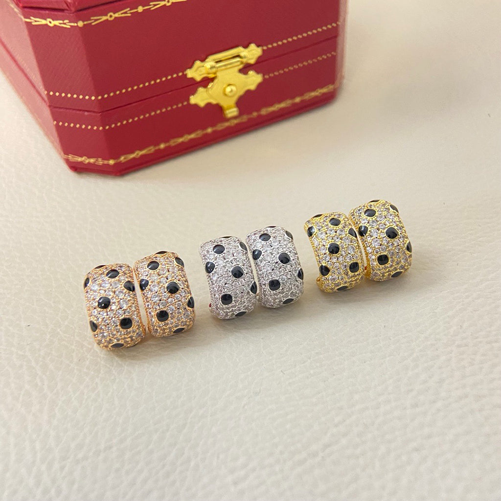 [Triumph Jewelry]PANTHERE MINI FULL DIAMOND EARRINGS