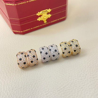 [Triumph Jewelry]PANTHERE MINI FULL DIAMOND EARRINGS