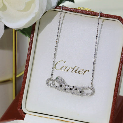 [Triumph Jewelry]PANTHERE PAVED DIAMOND NECKLACE